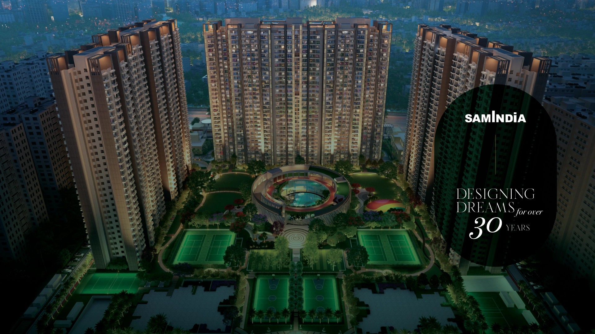Sam India Vasundhara High Rise Luxury Tower Render Layout
